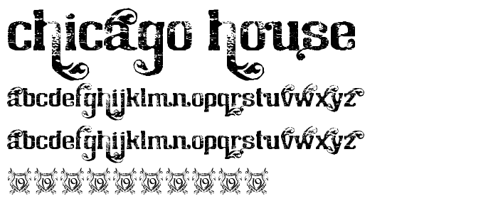 Chicago House font